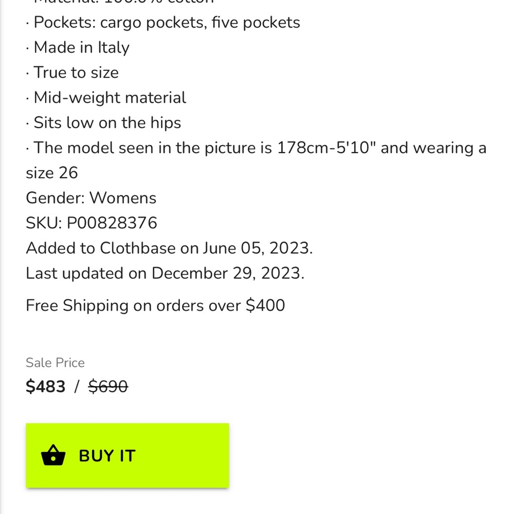 The Attico Denim Mini Skirt - Picture 5 of 6